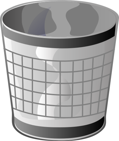 Architetto -- Cestino vuoto clipart