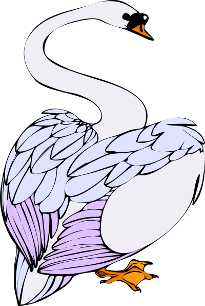 Architetto -- Cigno di spalle clipart