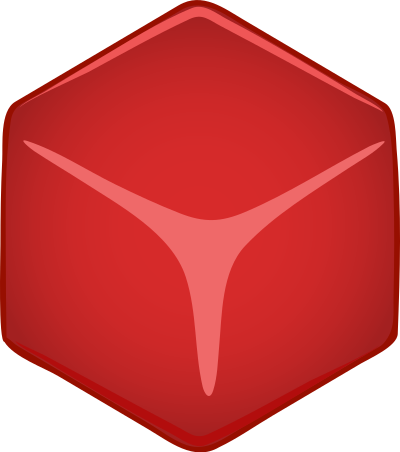 Architetto -- Cubo rosso clipart