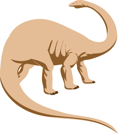 Architetto Dino 03 Brontosaurus clipart