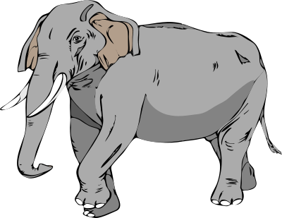 Architetto -- Elefante 02 clipart
