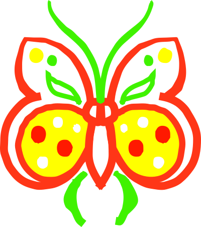 Architetto -- Farfalla stilizzata clipart