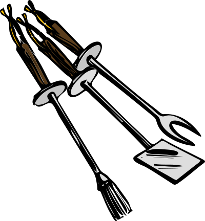 Architetto -- Forchettoni da grigliata clipart