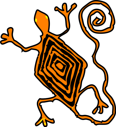 Architetto -- lucertola maya clipart