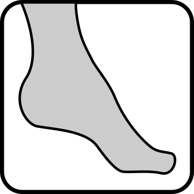 Architetto - pantyhose foot 2 clipart
