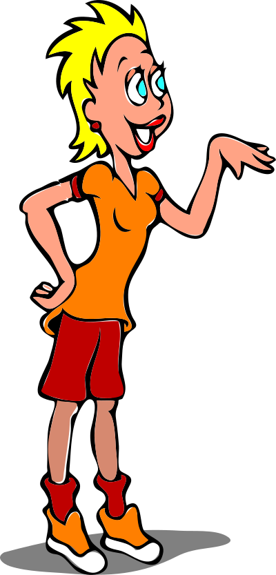 Architetto -- ragazza bionda clipart
