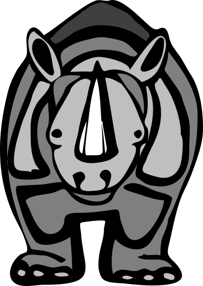 Architetto -- rhinoceros 2 clipart