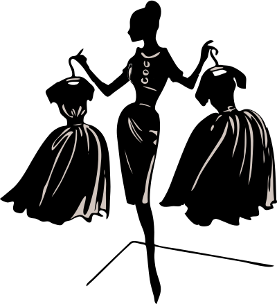 Architetto -- silouette donna vesti clipart