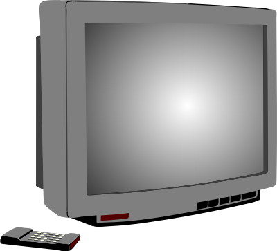 Architetto -- televisore telecomando clipart