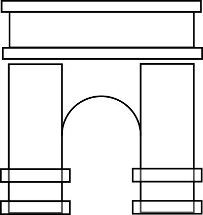 Arco di Traiano a Benevento clipart