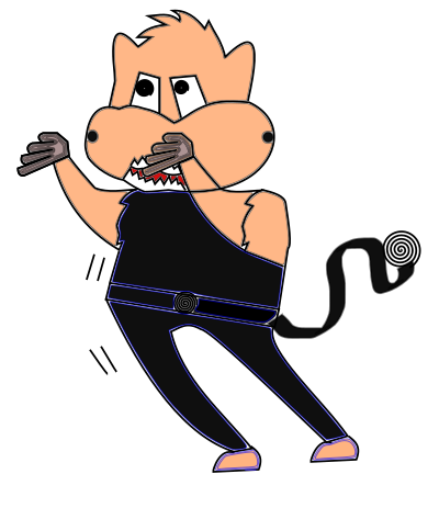 Ardilla karate clipart