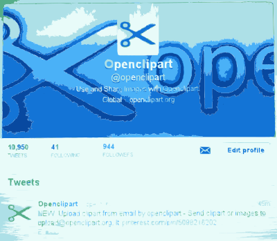 Are you following Openclipart on twitter yet clipart
