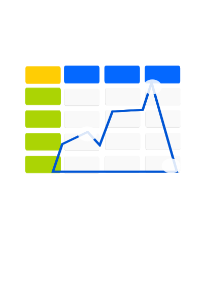 Area graph clipart