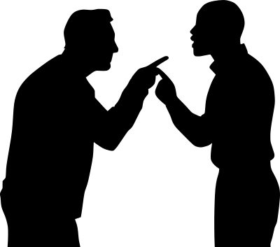 Argument Silhouette clipart