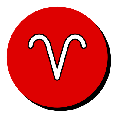 Aries symbol 3 clipart
