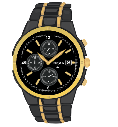 Arm watch clipart