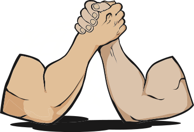 Arm Wrestling clipart
