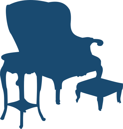 Armchair and table clipart