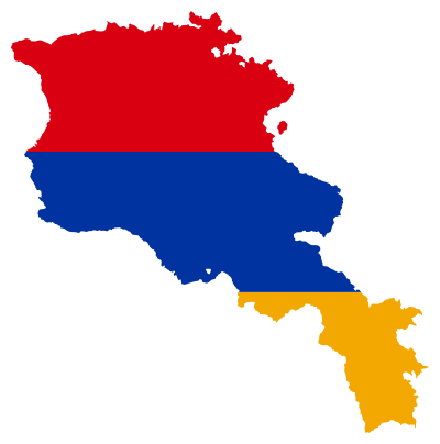 Armenia Map Flag clipart