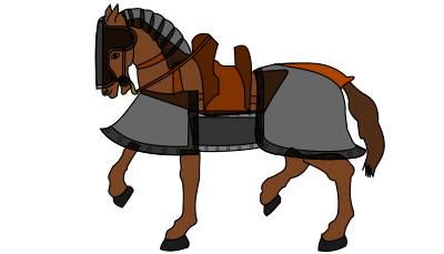 Armored Horse clipart
