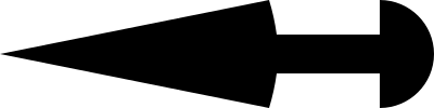 Arrow 3 Left 400 Length clipart