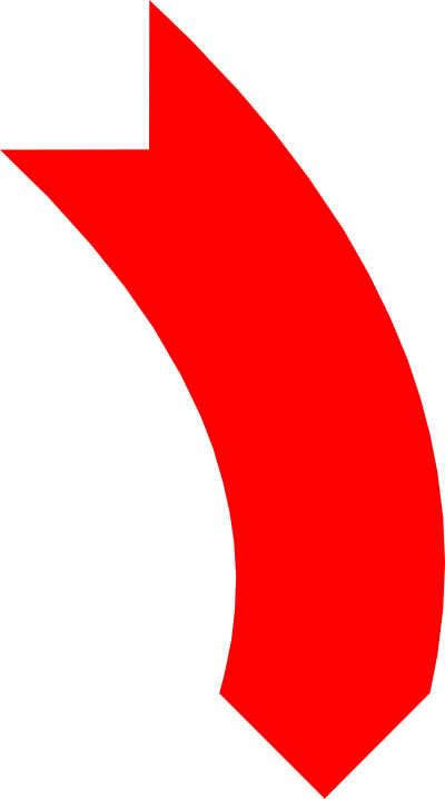 Arrow Down Red clipart