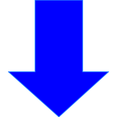 Arrow in blue clipart