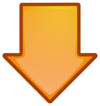 Arrow-orange-down clipart