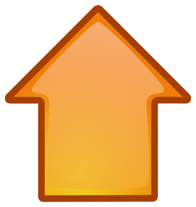 Arrow-orange-up clipart