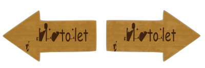 Arrow-public toilet 02 clipart