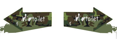 Arrow-public toilet clipart