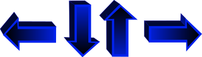 Arrow set (cube) clipart