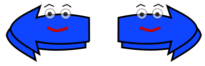 Arrow set (Happy) Left-Right clipart