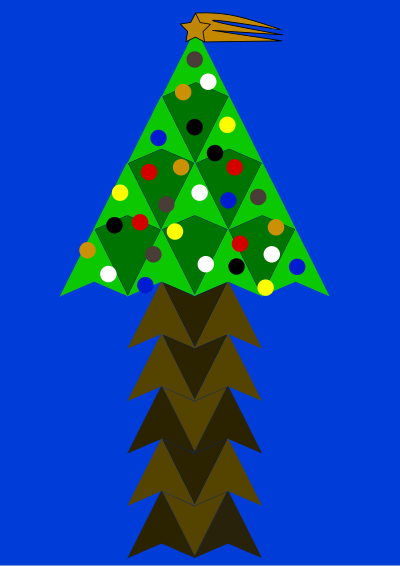Arrow tree on Christmas clipart