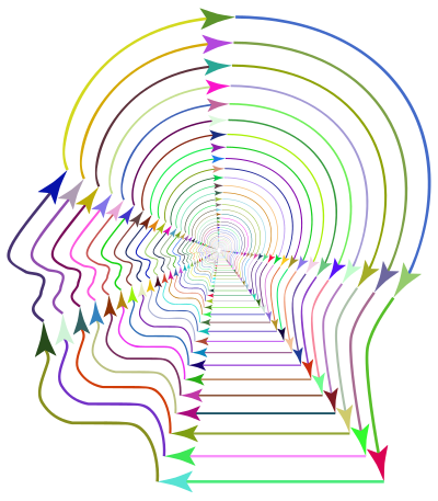 Arrows Head Line Art Prismatic clipart