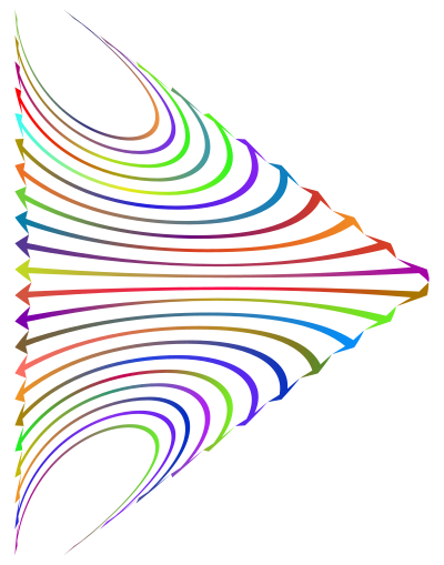 Arrows Perspective Design 2 Polyprismatic clipart