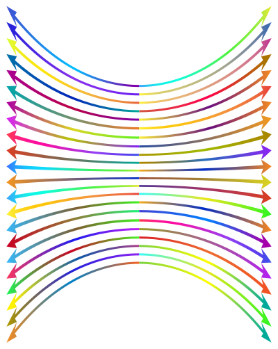 Arrows Perspective Polyprismatic clipart