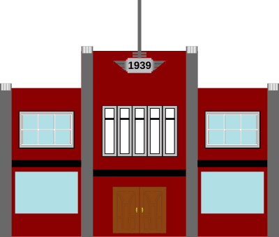 Art Deco Institutional Building clipart