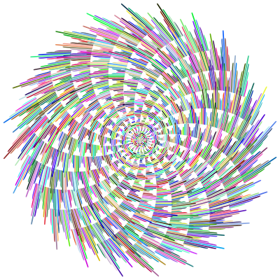 Art Deco Pinwheel Prismatic clipart