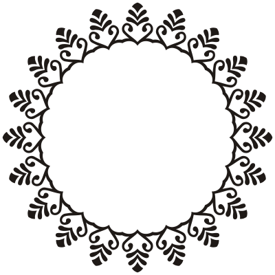 Art Deco Style Flourish Frame 2 clipart