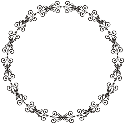 Art Deco Style Flourish Frame 3 clipart