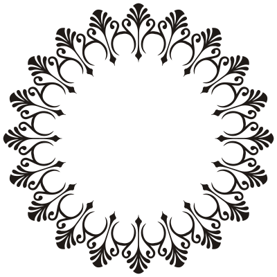 Art Deco Style Flourish Frame clipart