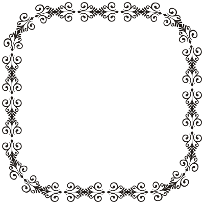 Art Deco Style Flourish Frame 4 clipart