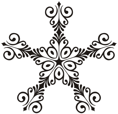 Art Deco Style Flourish Star clipart