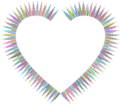 Art Deco Style Heart clipart
