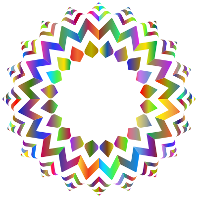 Art Deco Type Frame Polyprismatic clipart