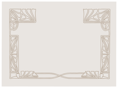 Art Nouveau Ornament Frame clipart