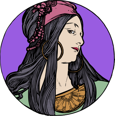 Art Nouveau Woman 3 - Colour Remix clipart