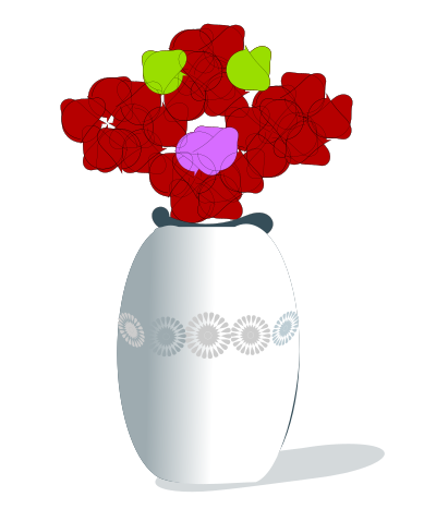 Artificial flowers clipart