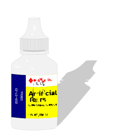 Artificial tears clipart